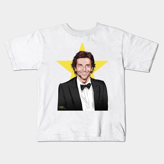 Bradley Cooper - An illustration by Paul Cemmick Kids T-Shirt by PLAYDIGITAL2020